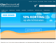 Tablet Screenshot of glasdiscount.nl
